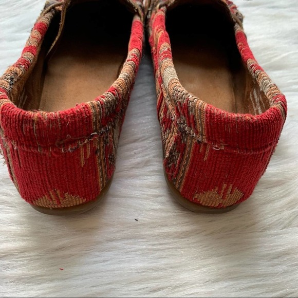 Minnetonka Baja Tapestry Moccasin Slipper Leather 6.5 - Picture 6 of 12